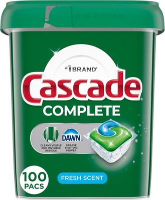 Cascade Complete Dishwasher Pods, Dishwasher Detergent, Dish Detergent Tab