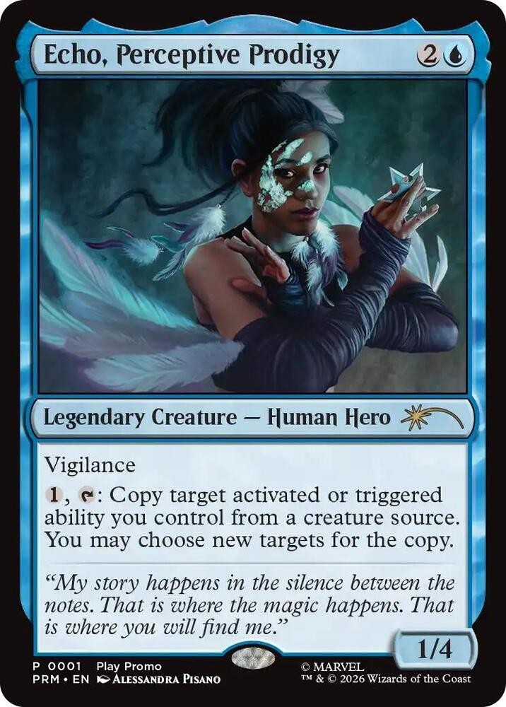 Echo, Perceptive Prodigy - *Foil* Standard Showdown Promos SSP - PRM P 0001 MTG
