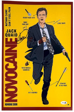 Jack Quaid "Novocaine" Signed Autograph 11x17 Movie Poster Photo JSA COA