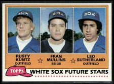 1981 Topps #112 White Sox Future Stars: Rusty Kuntz F. Mullins L. Sutherland RC