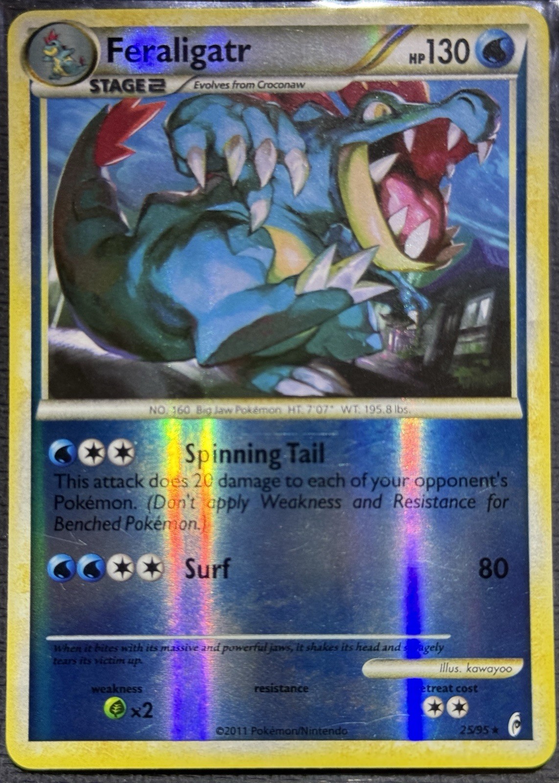 Pokémon TCG • Feraligatr 25/95 - Call of Legends Reverse Holo • MP •