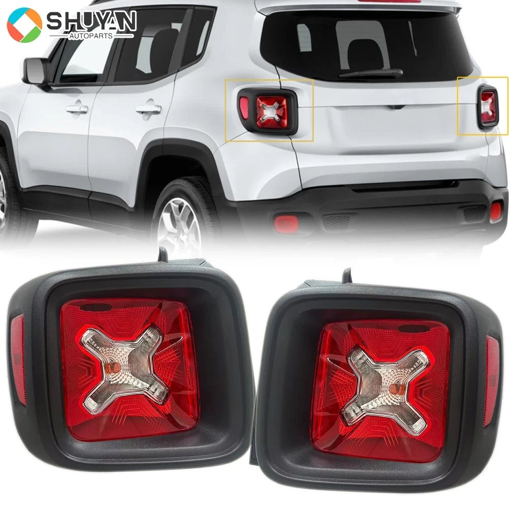 Pilotos Traseros Para Jeep Para Renegade 2016-2024 Protector De Luz Trasera Coche Lámpara Luz Trasera Decoración Cubierta Pegatinas Embellecedoras Luz Trasera