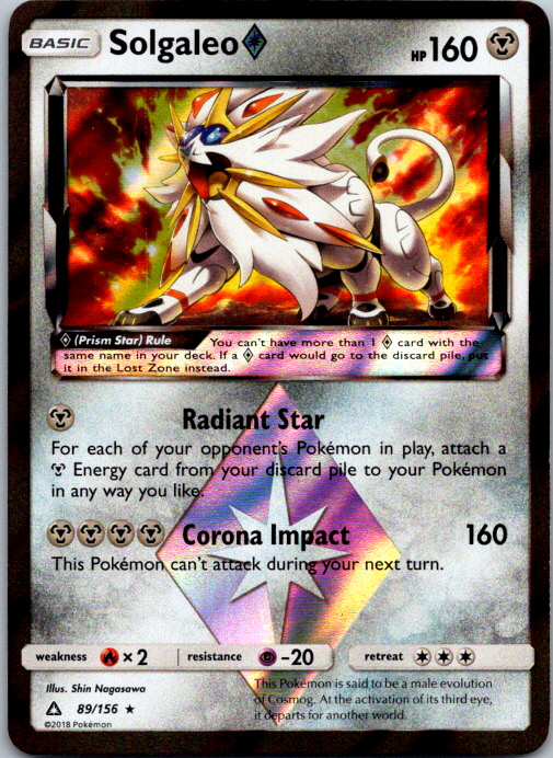 Solgaleo Prism Star 89/156 SM - Ultra Prism NM