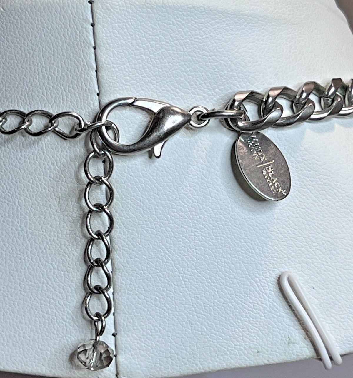 WHBM Double Strand Silver Bars Statement Necklace - image 4