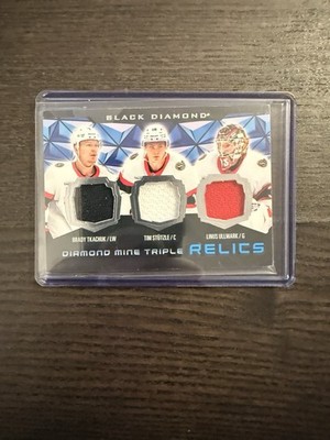 2025-26 UD Black Diamond Mine Triple Relics Tkachuk/Stutzle/Ullmark
