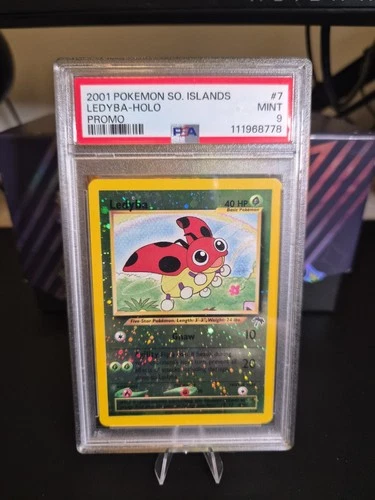 2001 POKEMON SOUTHERN ISLANDS PROMO #7 LEDYBA-HOLO PSA 9