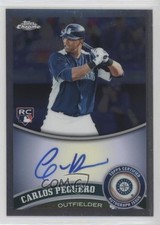 2011 Topps Chrome Rookie Auto Carlos Peguero #219 Auto w8t