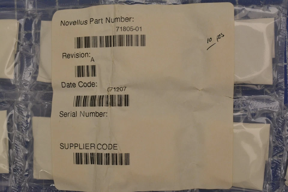 71805-01 (LOTE DE 9) /CUARZO GASONIC L3510 VENTANA CUARZO 1,25 DIA/NOVELLUS Foto 2 de 4