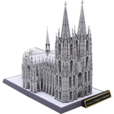 New DIY Germany Cologne Cathedral Famous Building Paper Model Puzzle Kit！