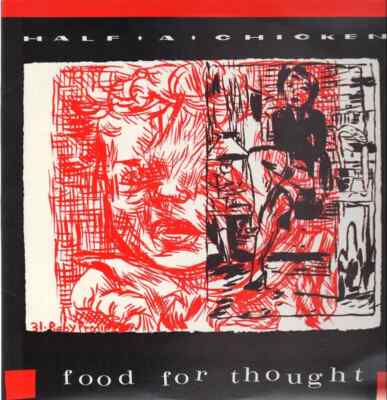 Half A Chicken Food For Thought NEAR MINT Rabid Cat Records Vinyl LP