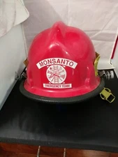 Genuine Vintage Monsanto Emergency Team adjustable Hard hat 