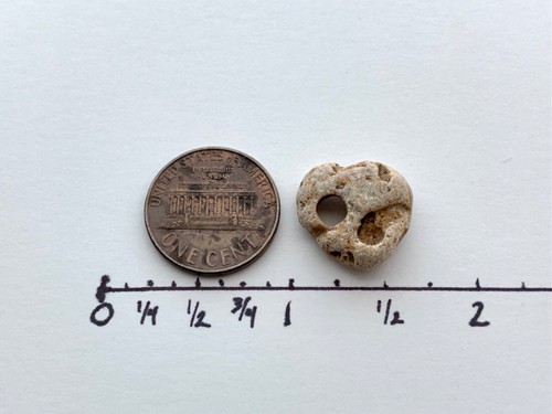 Natural Heart Shaped Beach Holey Rock❤️ Love Charm Fairy Stone Hag Valentine USA - Imagen 12 de 14