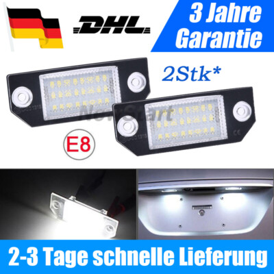 2X LED Kennzeichenbeleuchtung Nummerschild Leuchte Für Ford Focus 2 MK2 C-Max