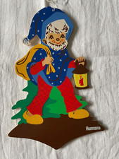 Vintage Sandmann 1970er 21cm Holz Werbe Figur Humana Märchen-Holzbild