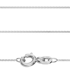 Weißgold 585 Juwelier Flach Anker Kette Stärke 0,8 mm 14 Kt Weissgold Halskette