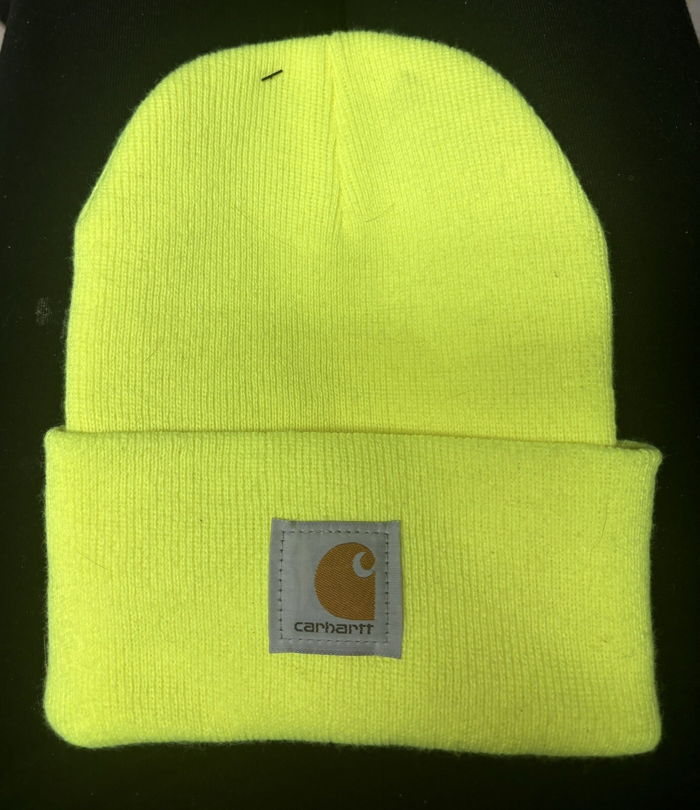 Carhartt Men's Knit Cuffed Beanie Brite Lime One Size A18-BLM
