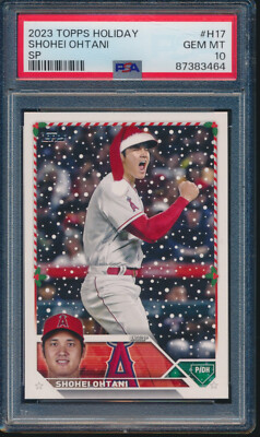 PSA 10 SHOHEI OHTANI 2023 Topps Holiday Santa Claus Hat SP LA