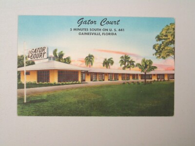 L900 Postcard Gator Court Gainesville Florida FL