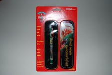 STYLO À BILLE RECHARGEABLE MARQUE COCA COLA COKE EN ÉTAIN SANTA 1995 NEUF DANS EMBALLAGE