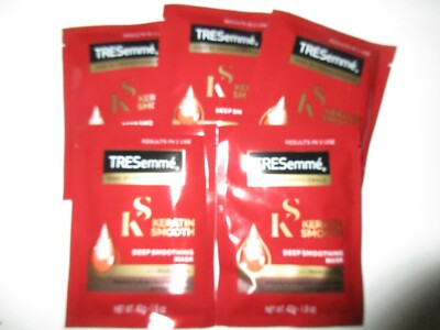 5 Tresemme Keratin Smooth Deep Smoothing Mask w/Marula Oil Hydrates 1.5 oz