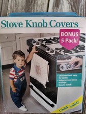 Safety 1st Child Proof Clear View Stove Knob Covers 5 Count New B