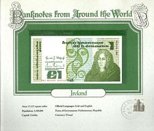 World Banknotes Ireland 10-07-1984 1 pound UNC P 70c UNC Low DKI 004190