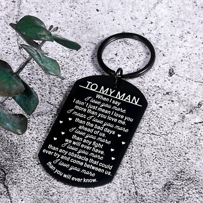 "To My King" Keychain - Men's Gift For Husband, Boyfriend, Father's Day & Anniversary