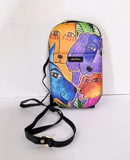 Monarque Signature Series Laurel Burch Dogs & Doggies Crossbody Wallet Purse