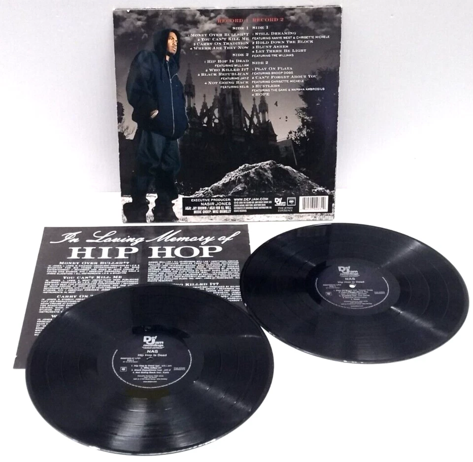Nas - Hip Hop Is Dead 2LP 2006 US ORIG Def Jam Jay-Z Illmatic The Firm Hip Hop - Image 2 of 2