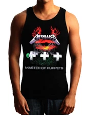 METALLICA MASTER OF PUPPETS  Heavy Metal Band Black Tank Top