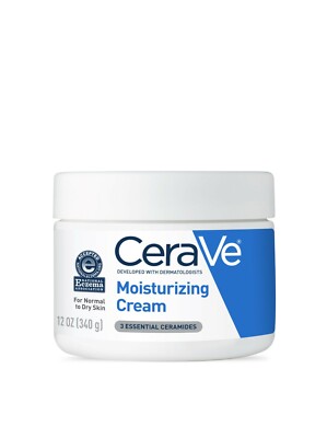 Cerave moisturizing cream 12oz Daily Face and Body Moisturizer ''New Open Box''