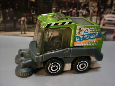 2024 CITY DRIVERS IV Design MINI SWEEPER green;CITY SERVICES Matchbox LOOSE