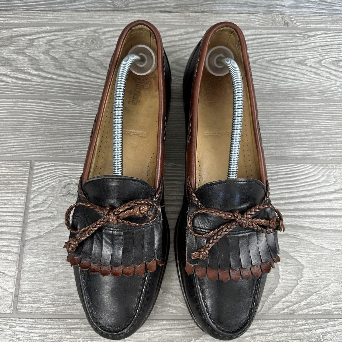 Allen Edmonds Woodstock Kiltie Loafers Brown Men\'s 10.5 D USA Leather Slip On Allen Edmonds Woodstock Men main image 4