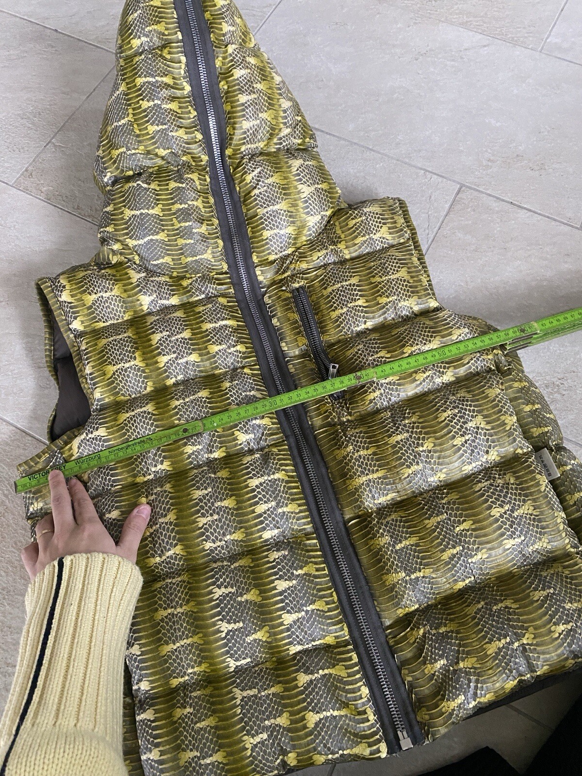 Rick Owens FW23 SEALED VEST PYTHON SNAKESKIN size… - image 5