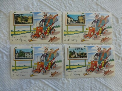 J16 Charente Saint-Mary Serie 4 CP illustriert TACOT, darunter 203 Peugeot