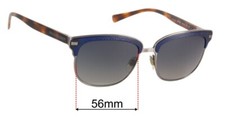 SFx Replacement Sunglass Lenses fits Burberry B 4232 - 56mm Wide
