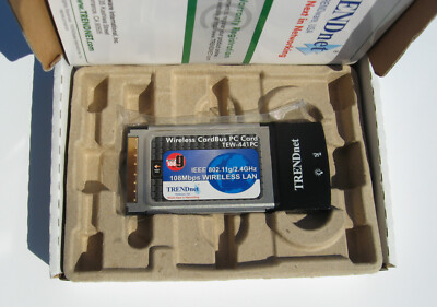 TRENDnet TEW-441PC Wireless PCMCIA CardBus PC Card (Version A) used boxed