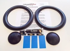 ADS L810 L1230 - 8" Rubber Surround Speaker Repair Kit w/ Shims & Dust Caps!