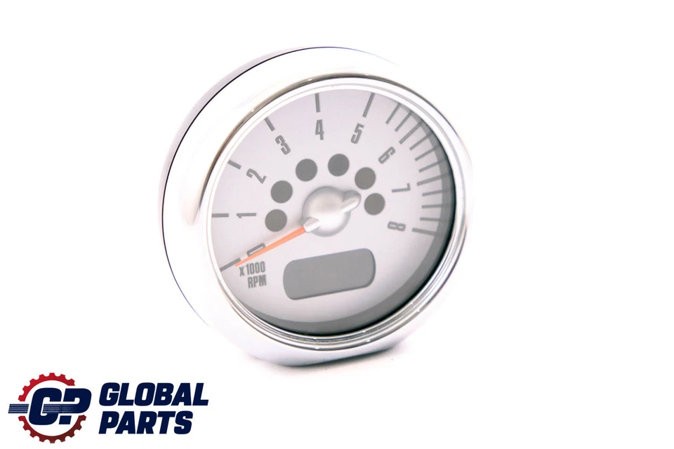 Mini R50 R52 R53 Cabrio Tachometer Revolution Counter Chrome 6936312 - Image 3 of 4