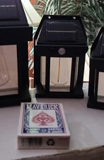 Solar Motion Lantern, Dusk to Dawn, 6" x 4" Med size of 3