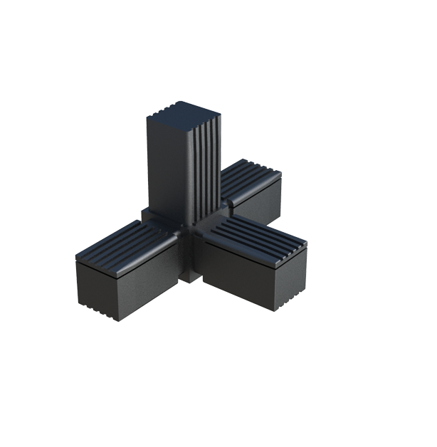 SQUARE TUBE CONNECTORS 20mm 25mm 30mm T L INSERT PLASTIC 20x20 25x25