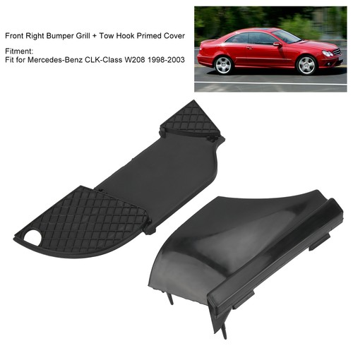 Front Right Bumper Grill Tow Hook Primed Cover 2088850223 Fit For CLK-Class W208 - Picture 11 of 12