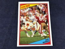 V3-56 FOOTBALL CARD - DAN MARINO MIAMI DOLPHINS - 1984 TOPPS - CARD #124