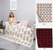 ComfyLuxe Elephant Pattern Throw Blanket