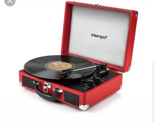 intempo turntable with speakers