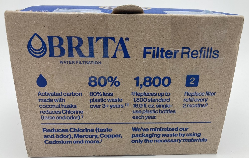 Brita Refillable Filter Refill Packs (6) (Refillable Shell Not Included)