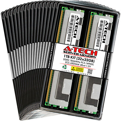 1TB 32x 32GB PC3-14900L LRDIMM ASUS RS920-E7/RS8 RS926-E7/RS8 Memory RAM