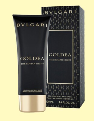 Bulgari Goldea The Roman Night, Pearly Bath and Shower Gel 100ml Neu Versiegelt