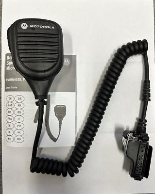 Micro-cravate PMMN4051B Pour Motorola XTS5000/3000/2500/1500 - Microphone Haut-parleur Neuf