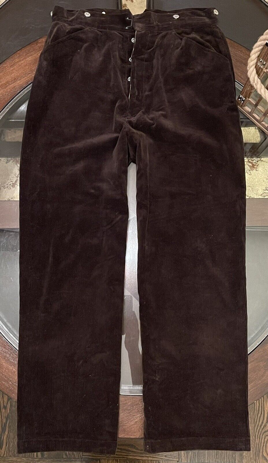 Ralph Lauren Double RRL Size 33 Gent's Corduroy Pants Choc Brown New No  Tgas | eBay